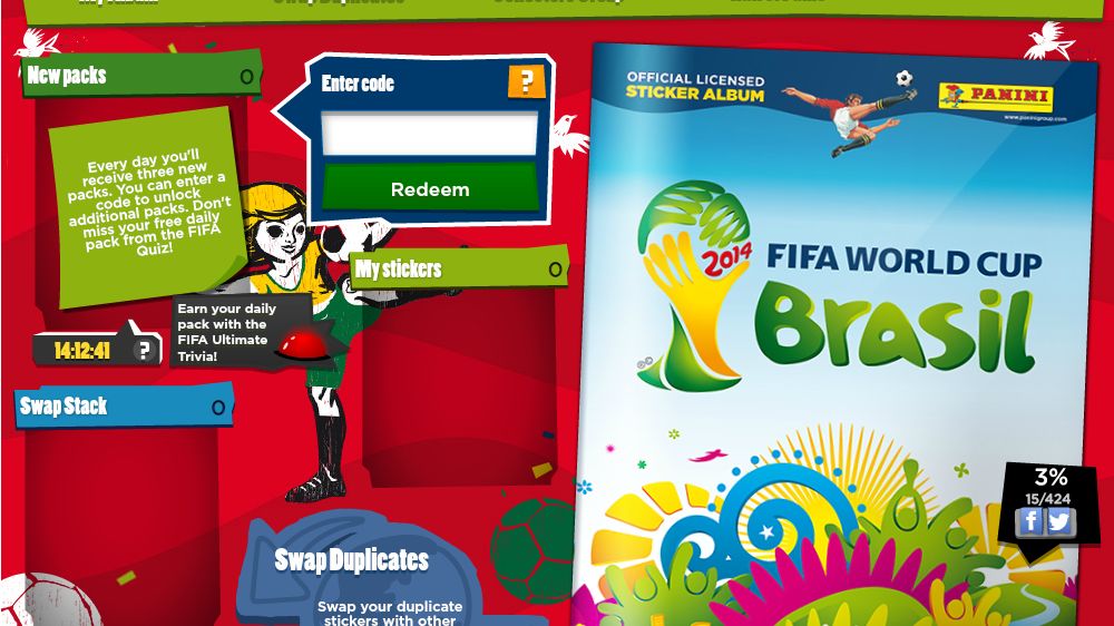 Mai tii minte albumul Panini pentru Cupa Mondiala? Acum poti sa-l ai GRATUIT online! Ia-l de aici si fa schimb cu prietenii tai Mai tii minte albumul Panini pentru Cupa Mondiala? Acum poti sa-l ai GRATUIT online! Ia-l de aici si fa schimb cu prietenii tai